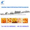 Extruded food fried wheat Corn Chips Snacks pellet making machine production line