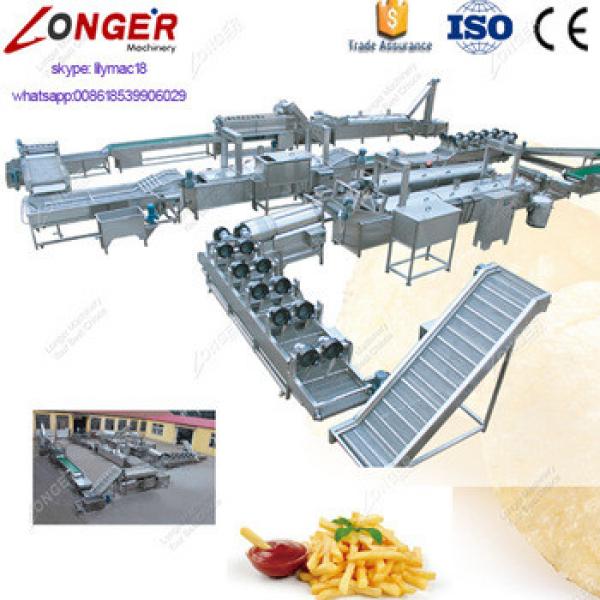 Commercial Fully Automatic Factory Price French Fries Maker Potatoes Frying Production Line Sweet Potato Chips Making Machine #1 image