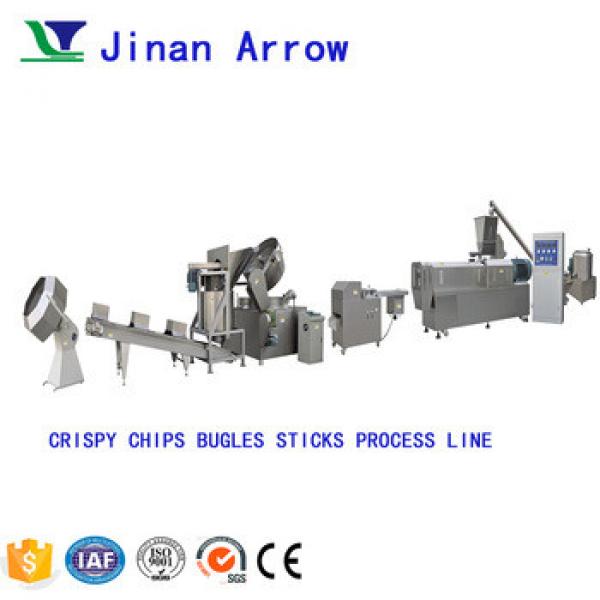 Crispy Extruded Fried Flour Snack Bugles Chips Making Machine #1 image