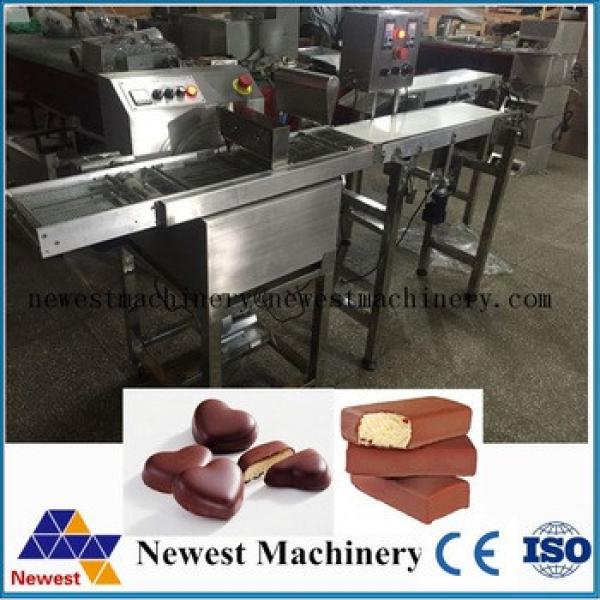 Hot sale chocolate enrobing special wafer machine/automatic cookie coating machine/automatic chocolate enrobing production line #1 image