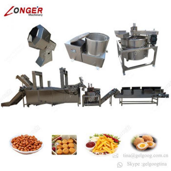 Continuous Peanut Onion Chicken Groundnut Fryer Sunflower Seeds Plantain Potato Chips Production Line Chin Chin Frying Machine #1 image