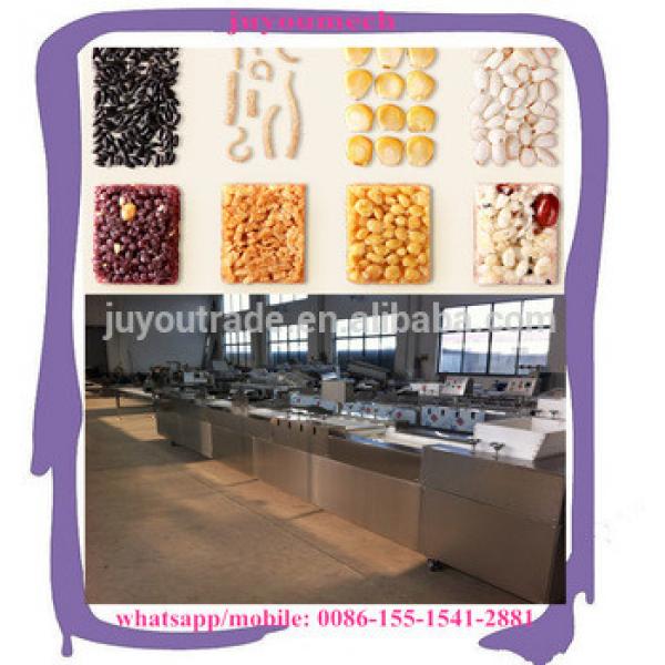 3-4 ton per day Nutritional Puffing Rice Corn Candy Cutting Line Puffed Snack Food Forming Cereal Granola Bar Making Machine #1 image