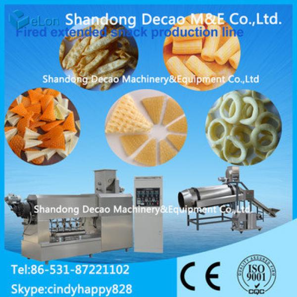 automatic stainless steel 3d single screw extruded snack pellet food making machine factory #1 image