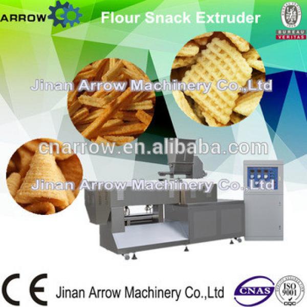 Export Twin Screw Extruded Fried Wheat Pellets Bugles Making Machine #1 image