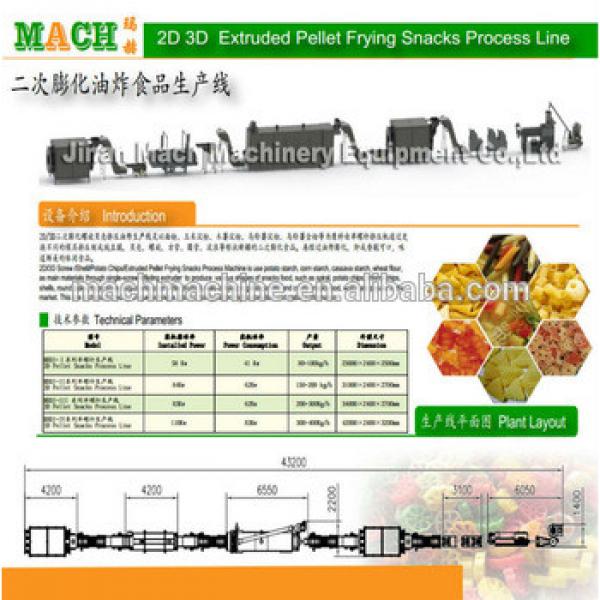 High Quality Variety Shapes Fried 3D Snacks pellet making Machine #1 image