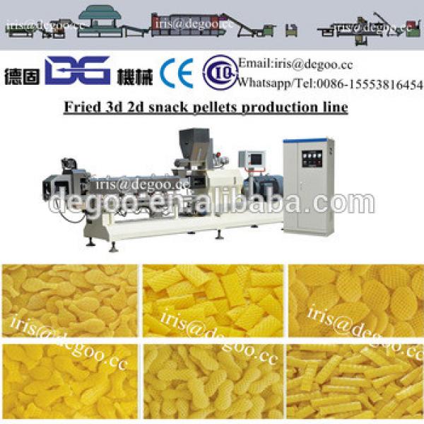 Continuous DG Wheat flour Corn wheat snack pellets 3d 2d production line machines maker China Jinan #1 image