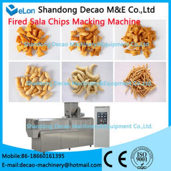 high quality 2016 crispy sala snacks food chips/bugles/sticks making machine #1 image