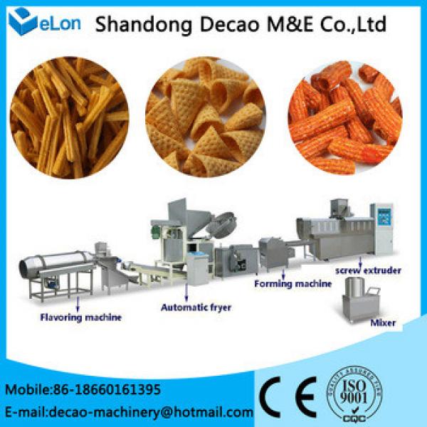 200kg/h-250kg/h hot sale snacks food crispy sala chips/bugles/sticks making machine #1 image