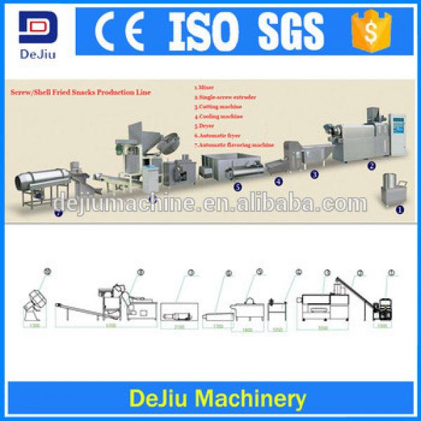 Fried Sala Chips/ Snacks Production Line/doritos corn chips making machine #1 image