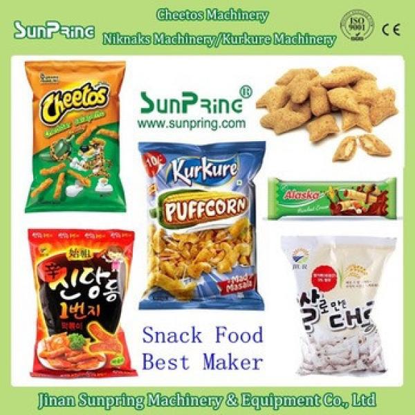 2015 Hot Sale Multifuctional Snack Food Cheetos Nik Naks Kuekures Machine with Packing Machine #1 image