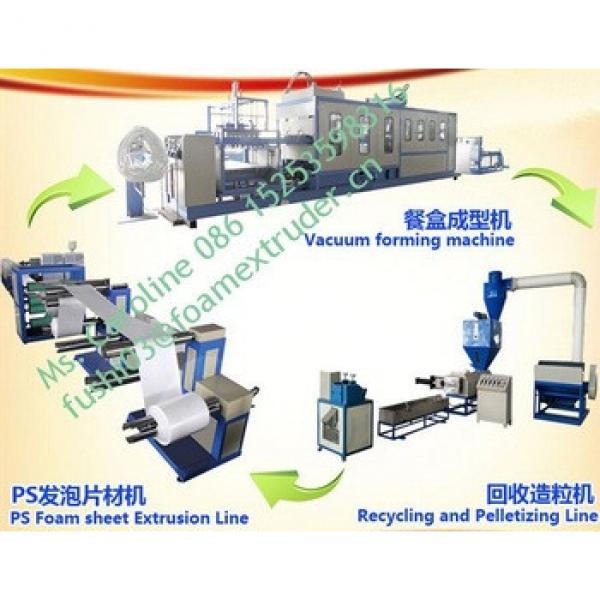 BEST SELLING PS THERMOCOL SNACK PLATES/TRAYS/BOWLS/CONTAINER/BOX MAKING MACHINE , FOOD CONTAINER FORMING MACHINE #1 image